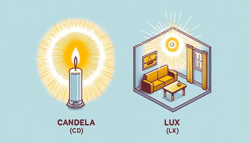 Unità di misura dell'intensità luminosa: Candela e Lux